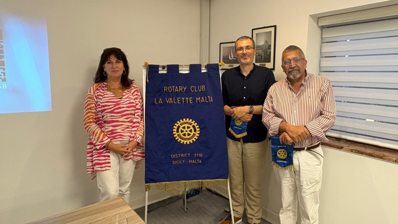 President Clare Vassallo with Prof Ruben Cauchi and Mr Wilfred Kenely