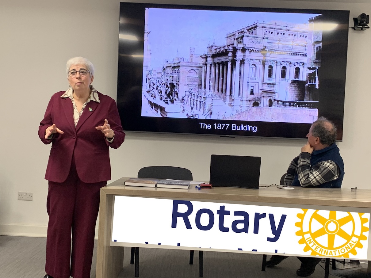 Profs. Vicki Cremona delivering her talk