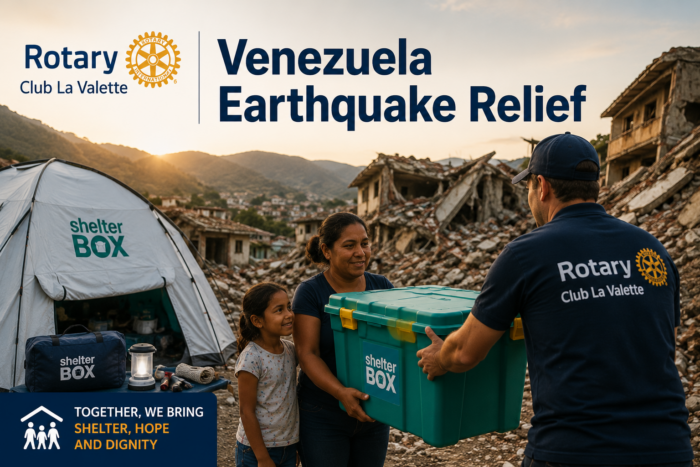 ShelterBox in Venezuela Earthquake Relief AI Gen.