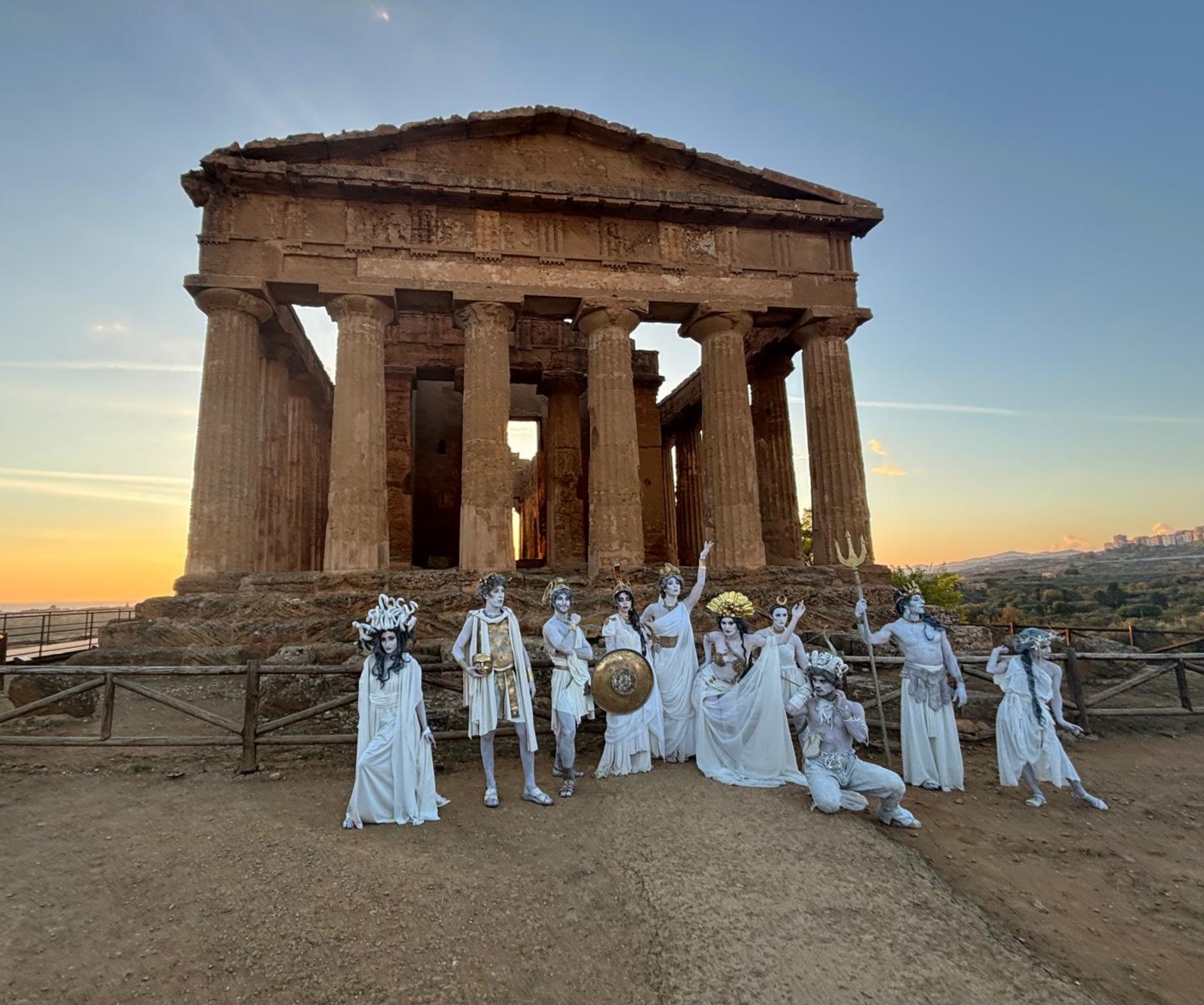 Agrigento Son et Lumiere at sunset